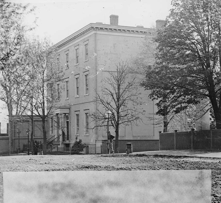 #4 Richmond, Va. Residence of Jefferson Davis (1201 East Clay Street); a closer view, 1860
