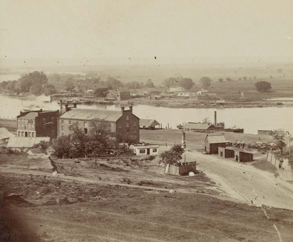 #2 Rocketts and south side of James River from Libby Hill, 1863