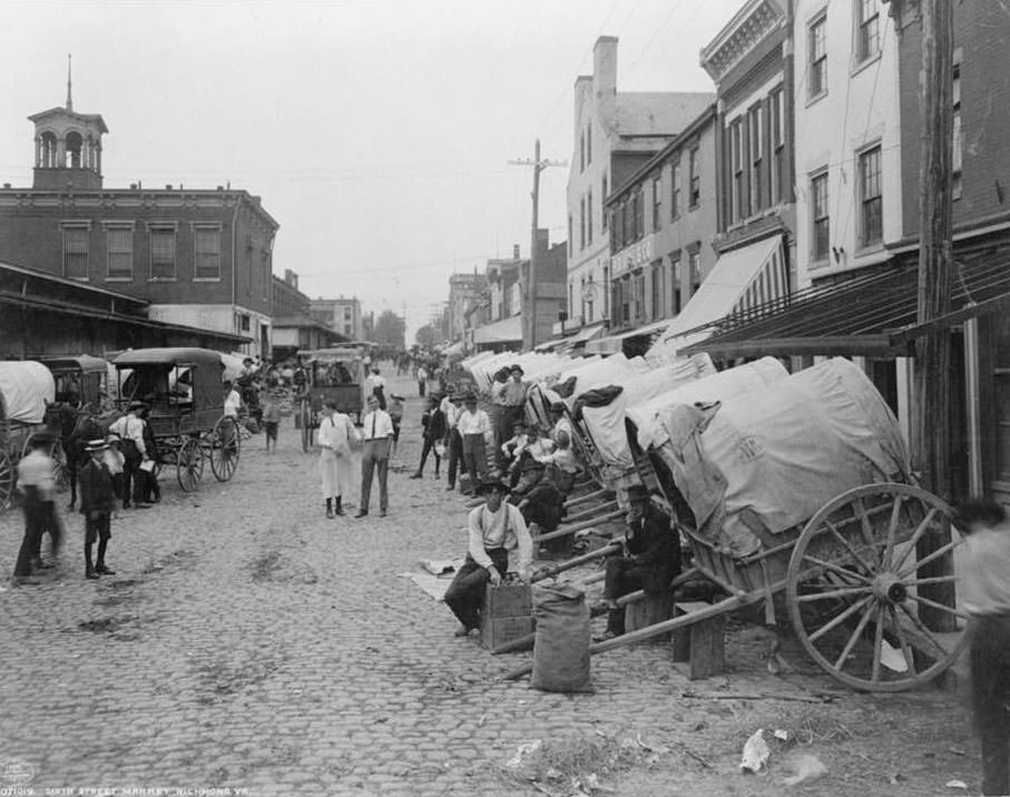 #47 Sixth Street market, Richmond, 1908