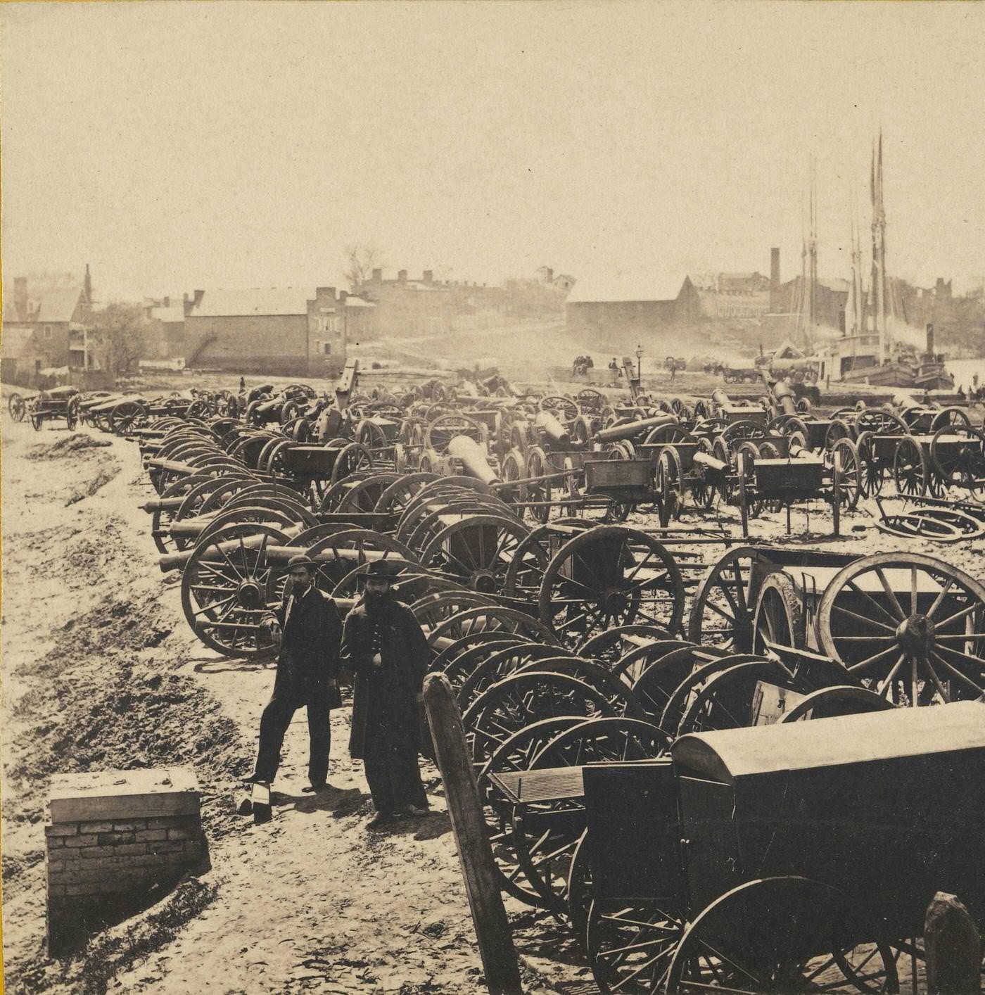 #50 Park of Captured Guns at Rocketts, Richmond, 1907