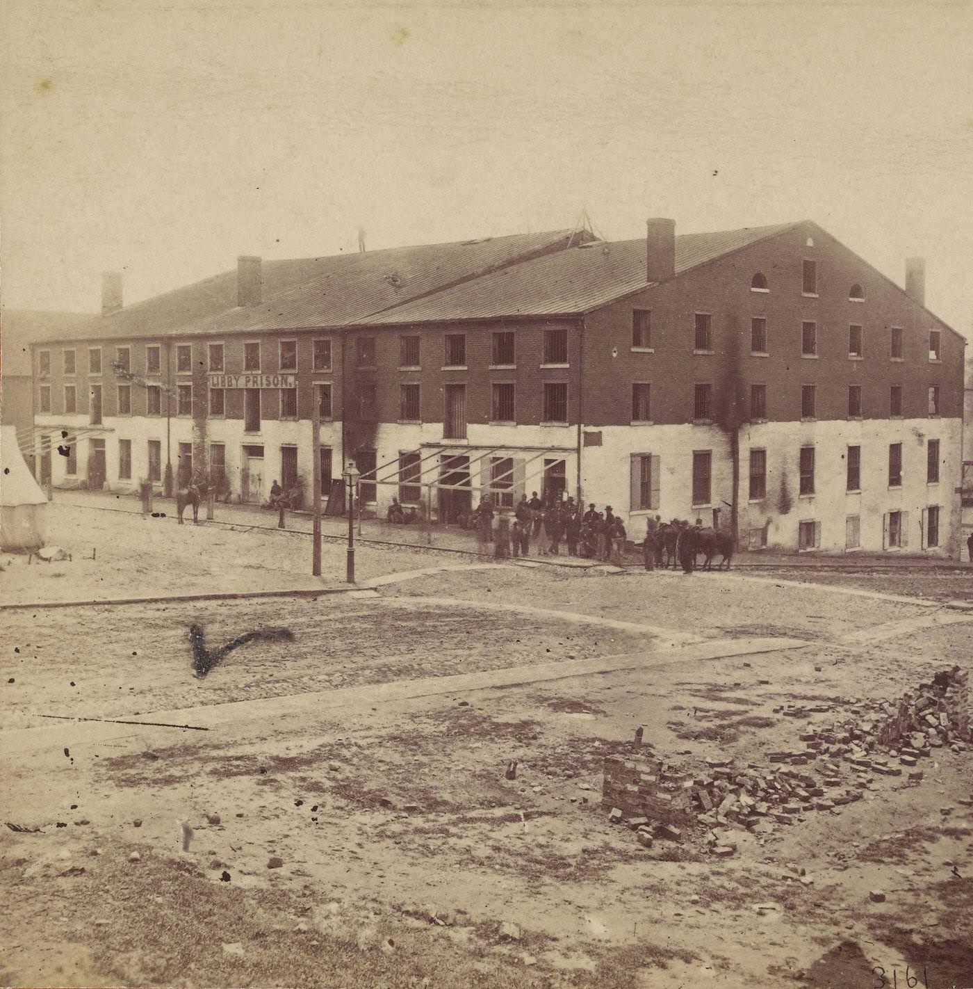 #109 Libby Prison, north side, Richmond, 1900