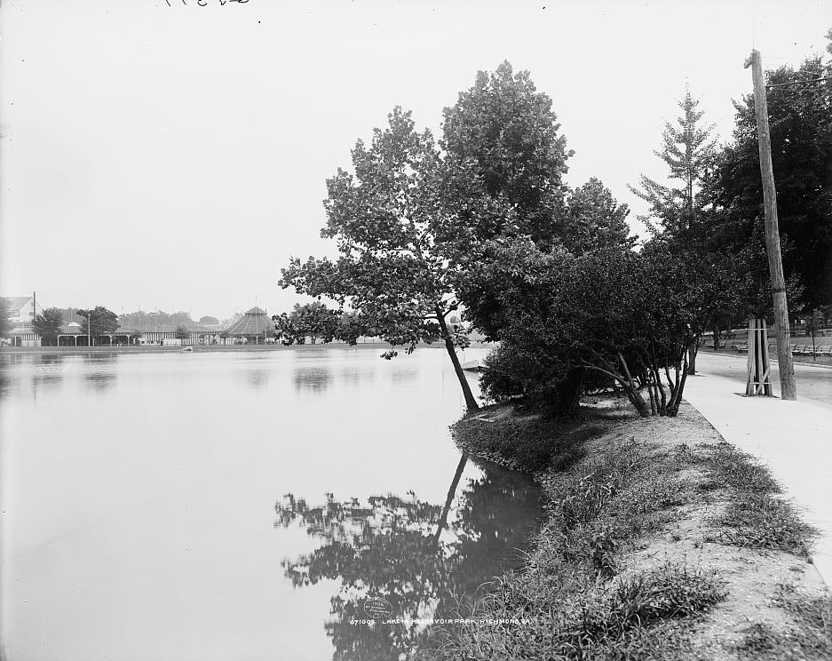 #96 Lake in Reservoir park, Richmond, 1908