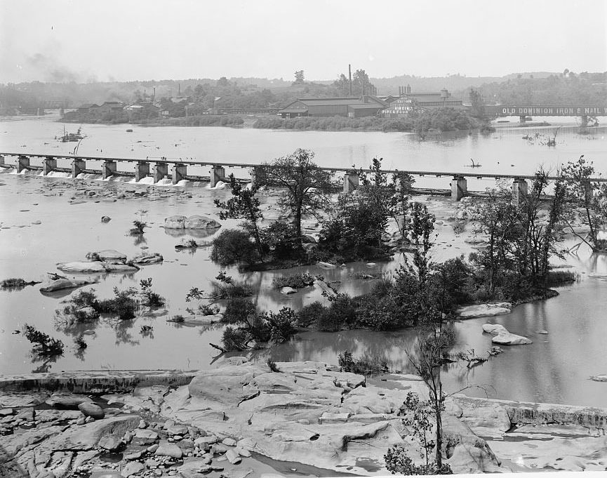 #98 Belle Isle and the James River Falls, Richmond, 1908