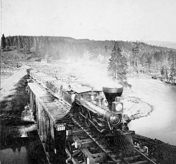 #70 265 Boca Crossing of Little Truckee, 1860s