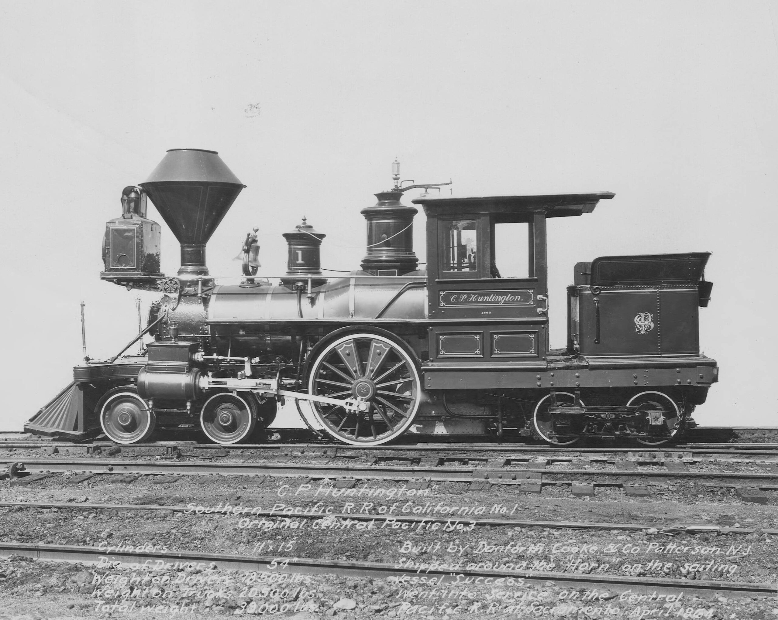 #87 Named after Collis P. Huntington was the “C.P. Huntington” locomotive, 1864
