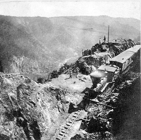 #127 American River, from Green Bluffs, 1860s,