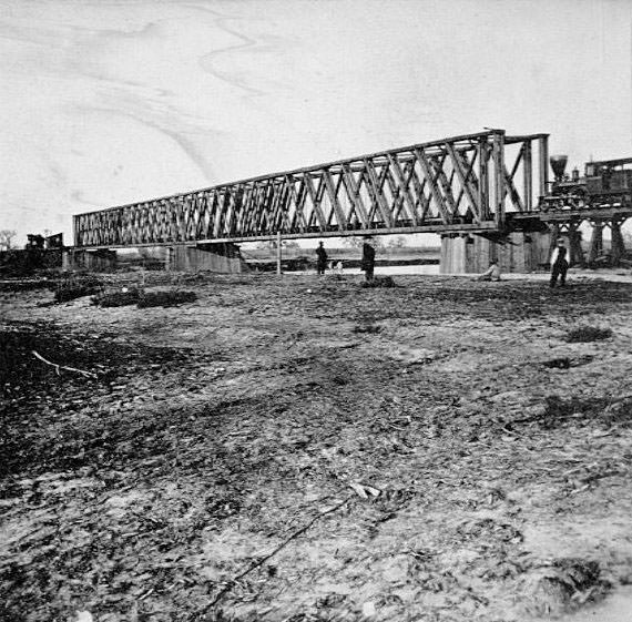 #29 American River Bridge, 3 miles from Sacramento, 1860s