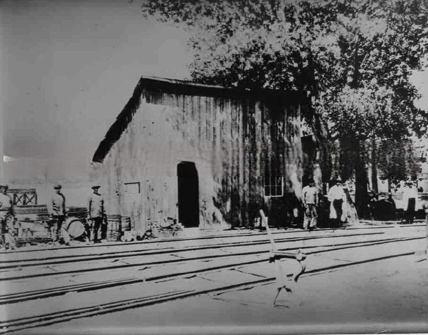 #35 Central Pacific R. R. station, 1863