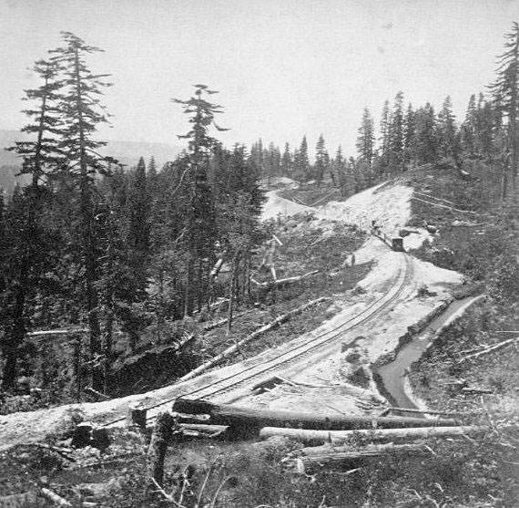 #44 Railroad West from Fort Point, 76 miles, 1860s