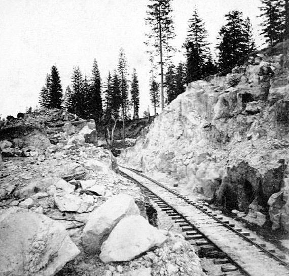 #45 Sandstone Cut, near Alta, 1860s