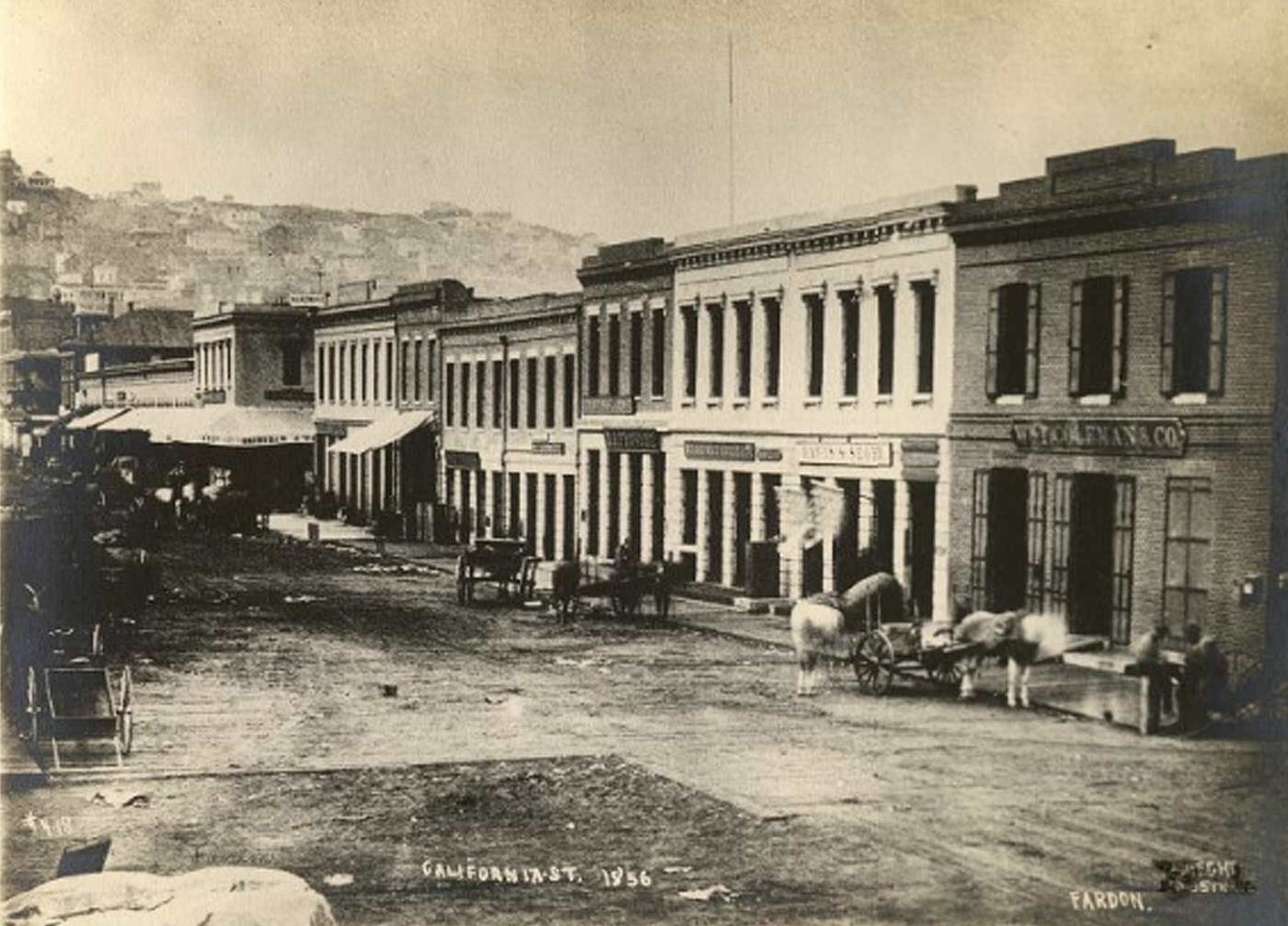 #16 California Street in 1856