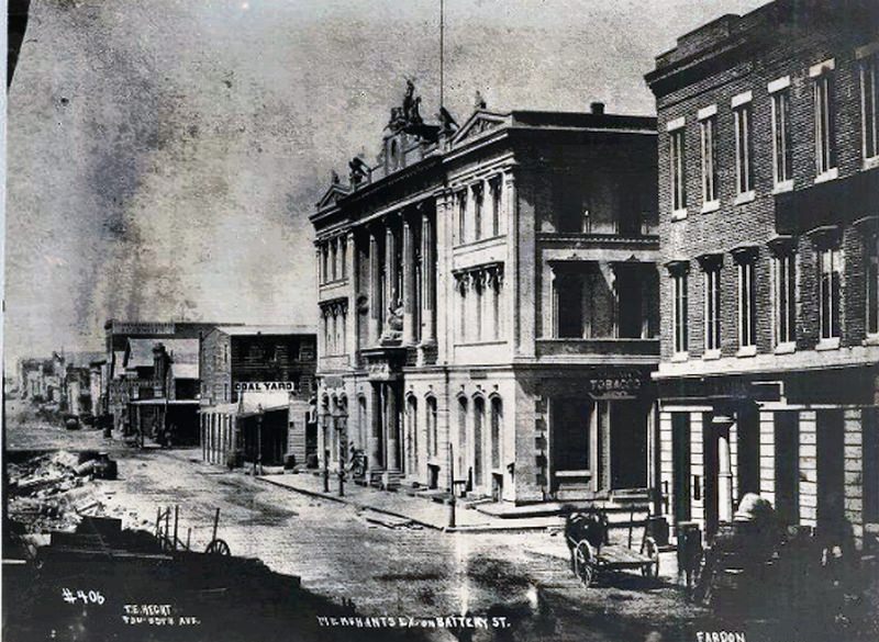 #20 Merchants’ Exchange on Battery Street, 1856