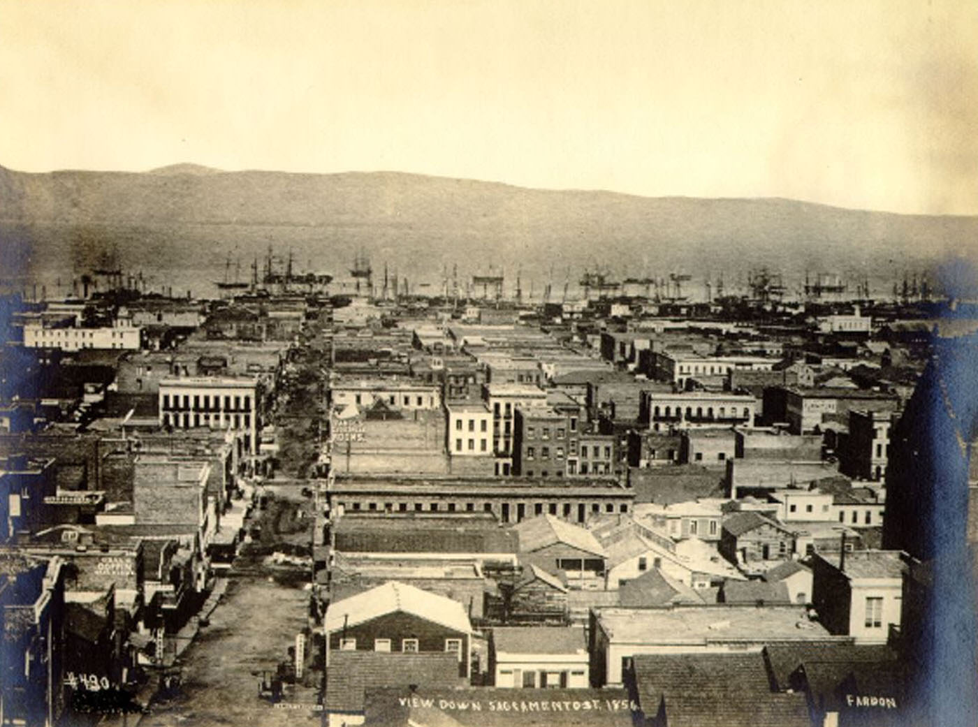 #38 View Down Sacramento Street, 1856