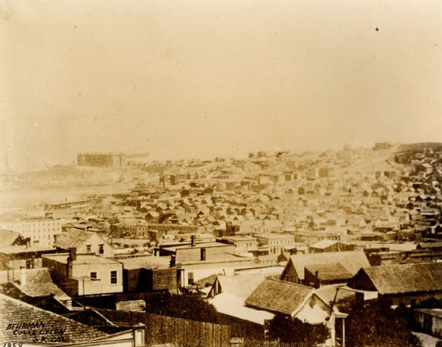 #46 View from Sacramento and Taylor streets, 1858