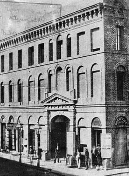 #47 The American Theater on Sansome and Halleck Streets, 1854