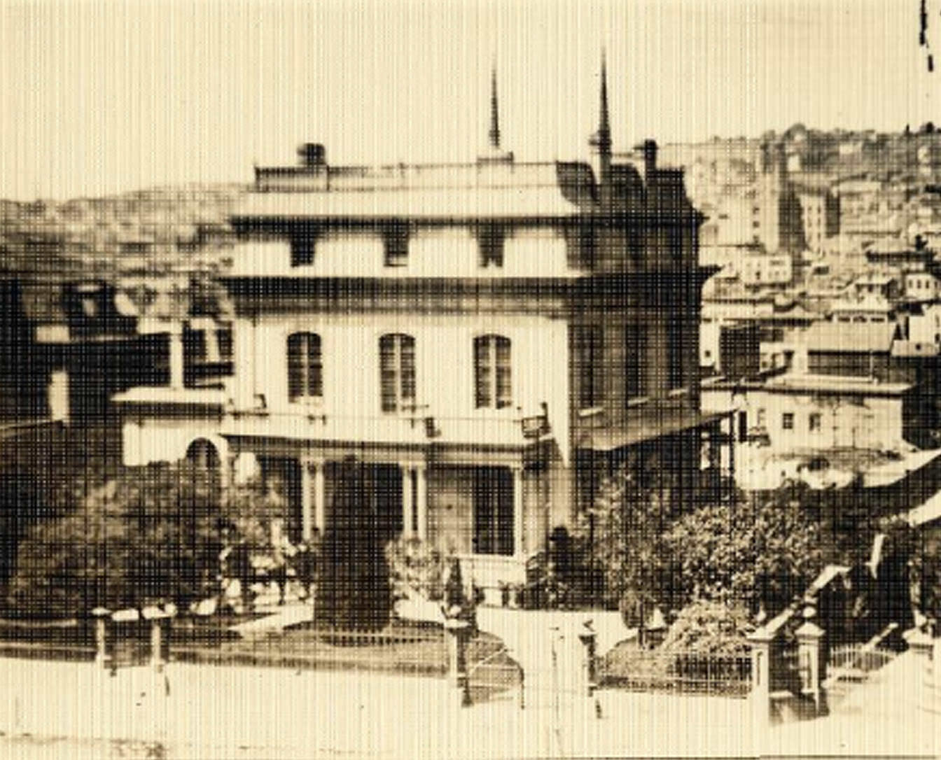 #10 Parrott mansion located on Rincon Hill, 1854
