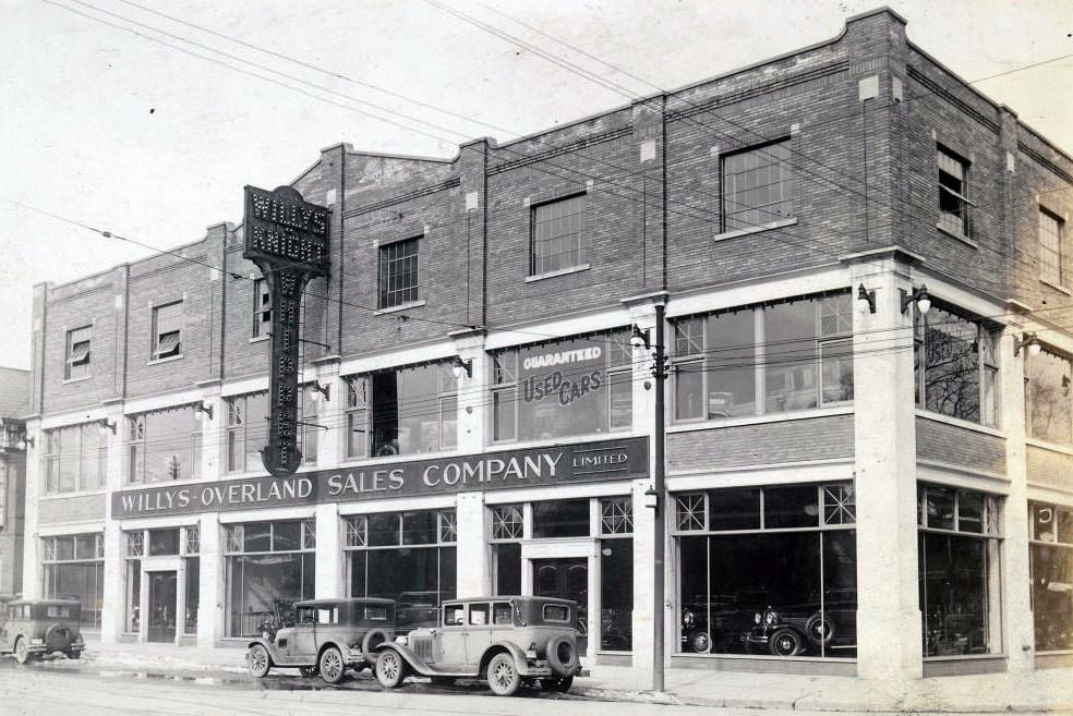 #23 909-927 Bay Street, at Breadalbane Street, occupied by Willys-Overland Sales Company Limited – 1930