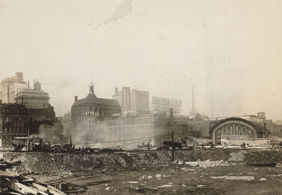#24 Looking northeast towards Yonge & Front – Future site of the Dominion Public Building at the southeast corner completed in 1930