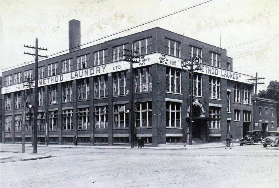 #43 The New Method Laundry Company Limited building, located at the north-west corner of Queen Street East and River Street, 1930