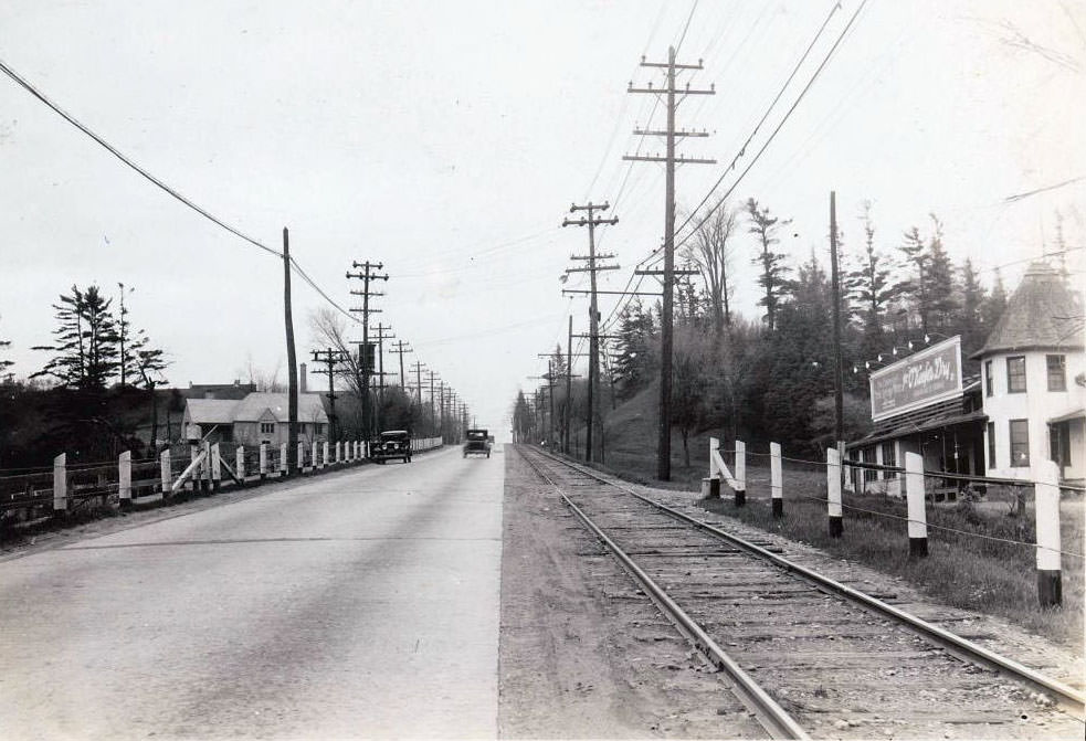 #93 Yonge Street looking south at Ivor, 1930