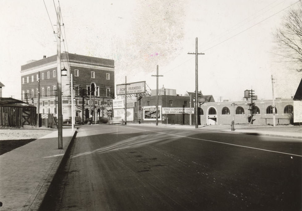 #124 Church & Yonge looking northwest, 1933