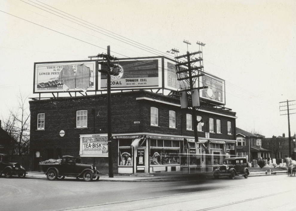 #141 Yonge and Balliol streets looking southeast, 1933