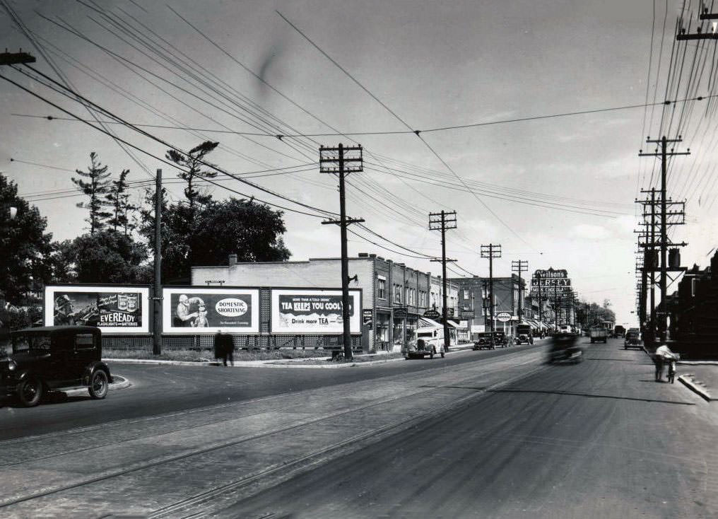 #12 Yonge Street and St. Germain Avenue looking north-west, 1937
