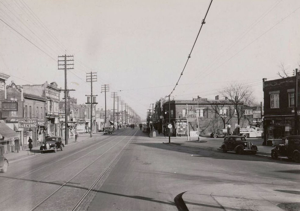 #22 Dundas & St. Johns looking east towards Clendenan, 1936