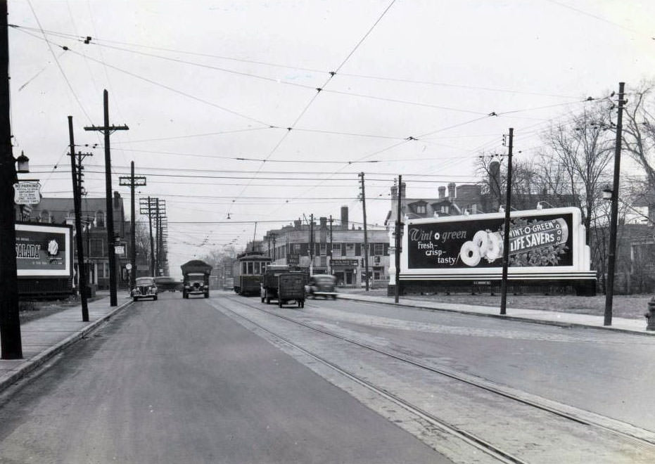 #64 Billboard near Bloor Street East, 1937