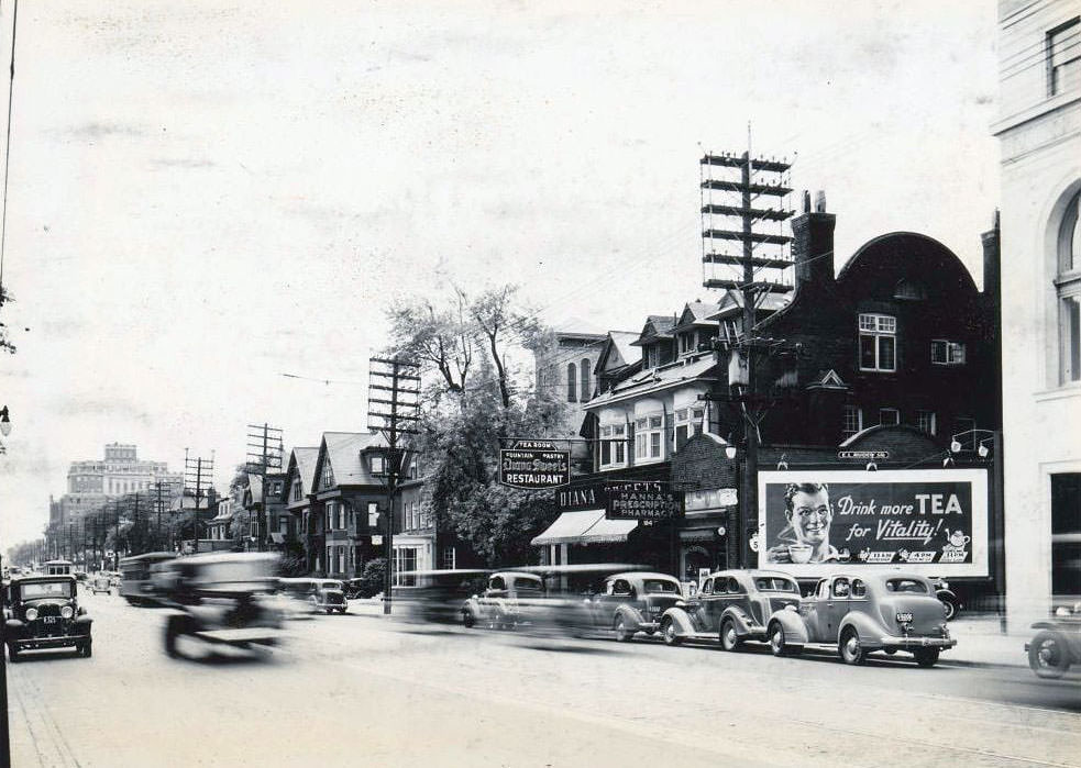 #69 184 Bloor Street West. View is looking north-west, 1938