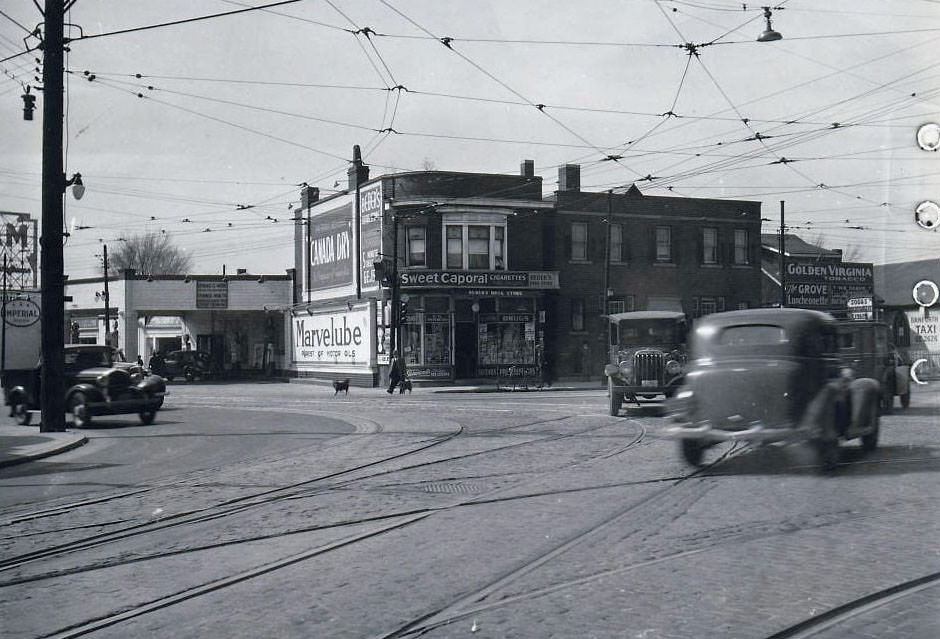 #74 Broadview & Danforth looking northwest, 1938