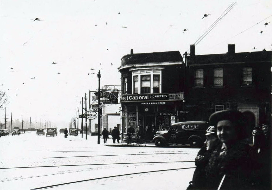#77 Broadview & Danforth facing west, 1938