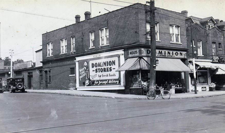 #96 Spadina Road and Dupont Street. View is looking north-east, 1937