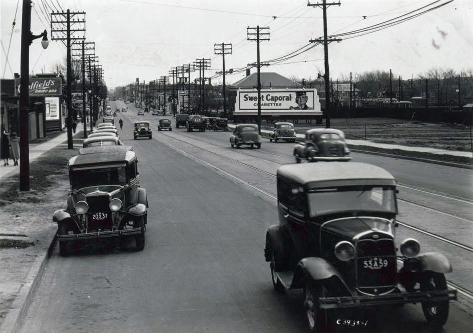 #134 Yonge Street south of Eglinton looking south, 1939