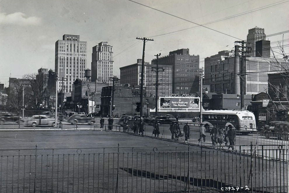 #140 University & Queen looking southeast, 1939