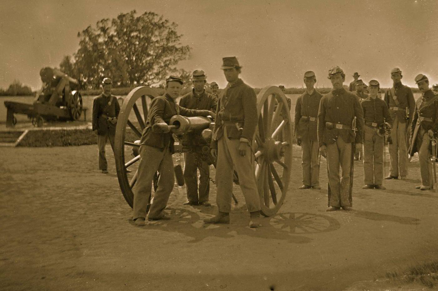 #130 Artillery group 3d Regiment Massachussetts, at Fort Totten, Washington, D.C., 1864
