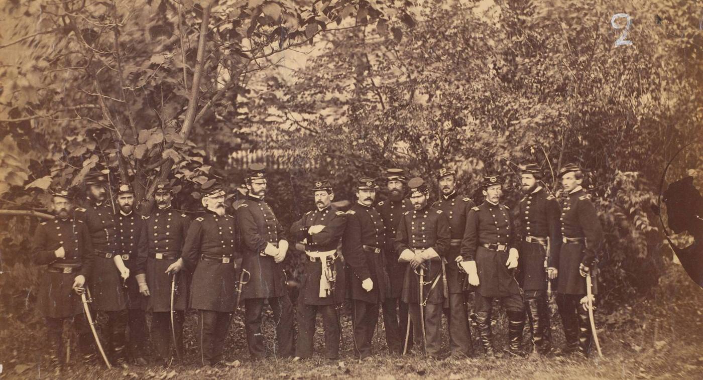 #139 General McClellan and Staff, Washington, D.C., 1863