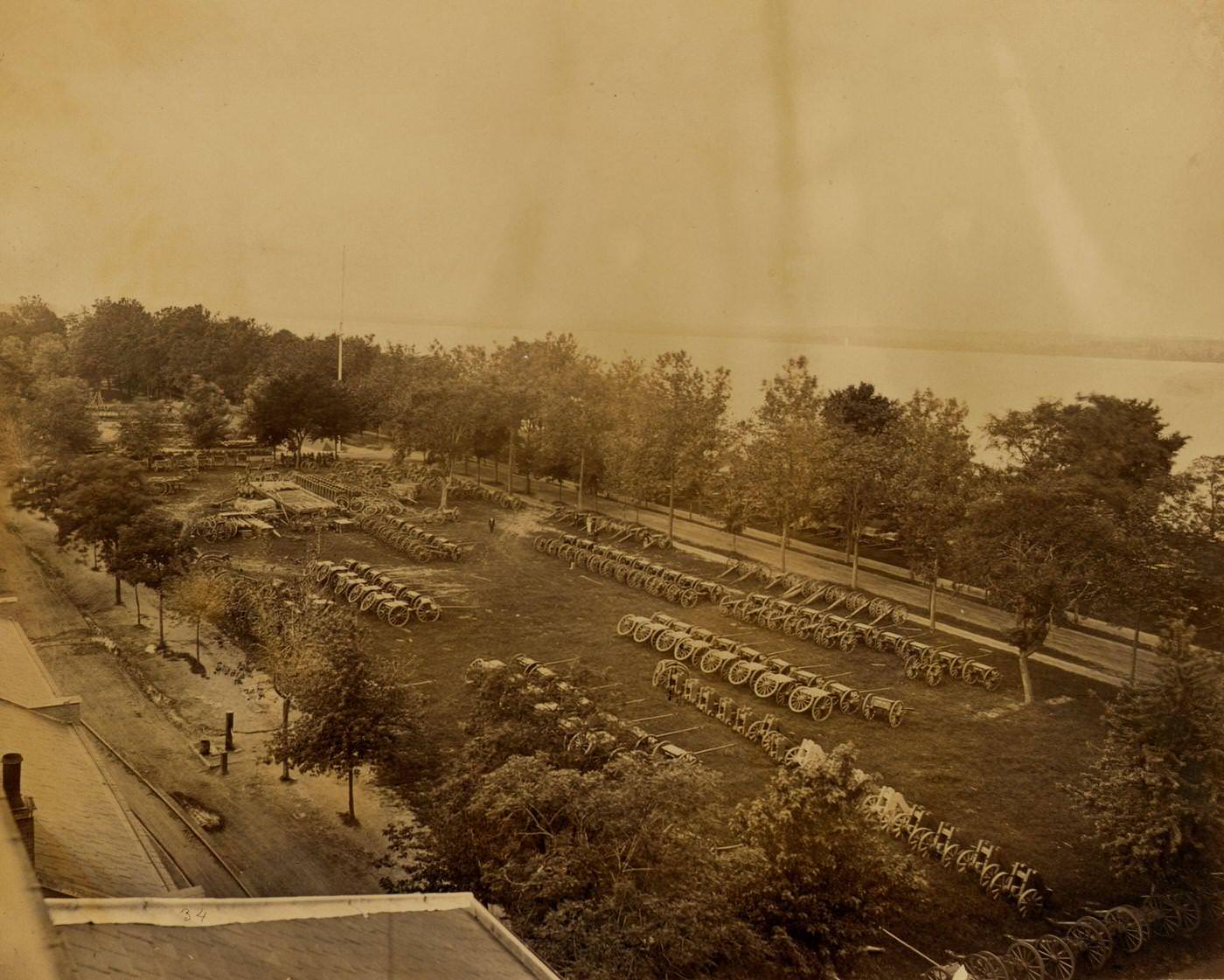 #50 View in arsenal yard, Washington, D.C., 1863