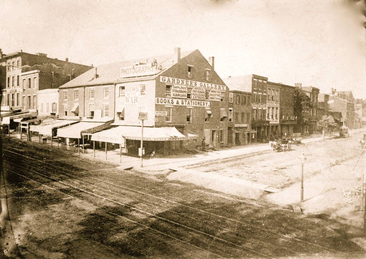 #56 Alexander Gardner’s Photographic Gallery, 7th & D Street, NW, Washington, D.C., 1863
