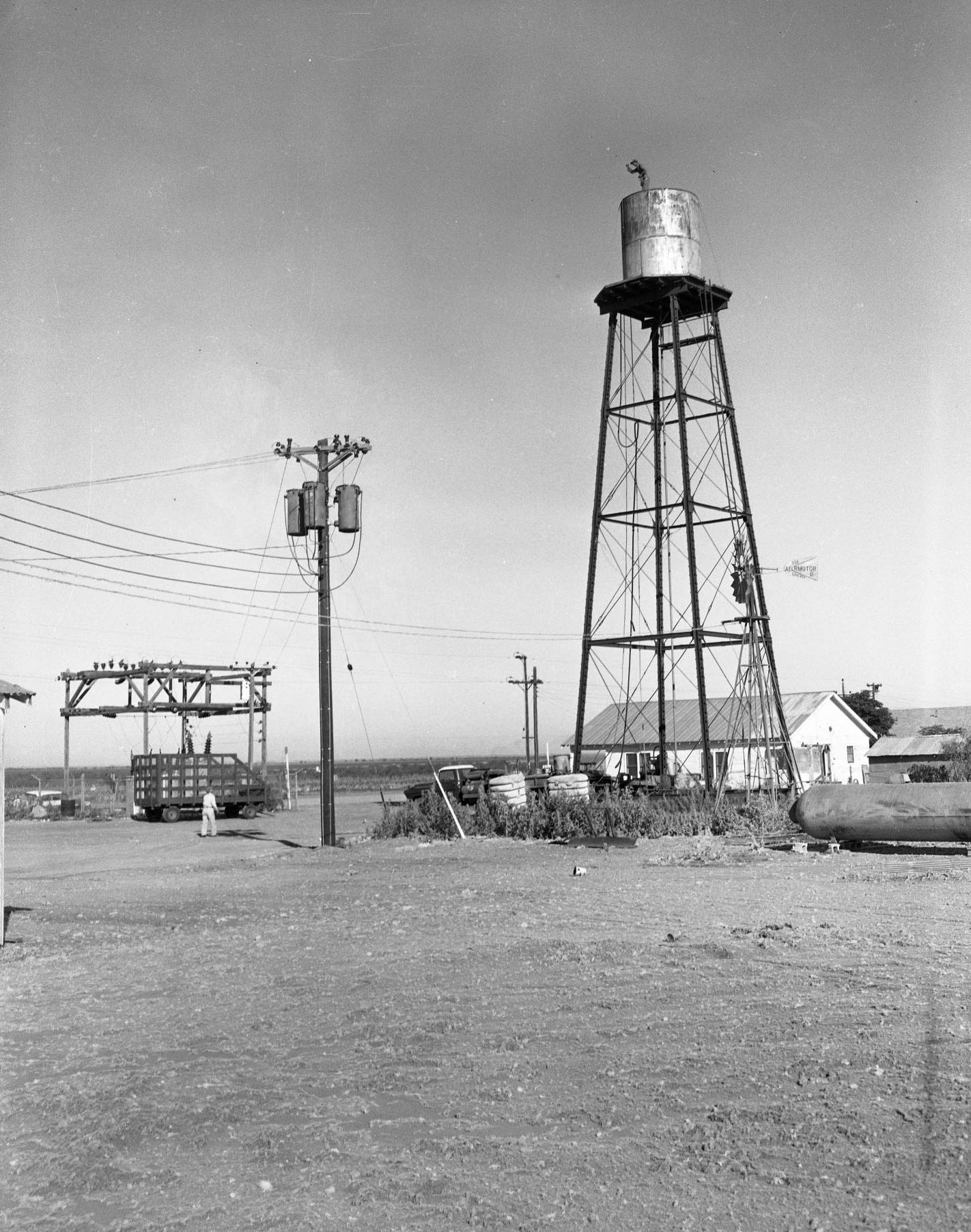 #111 Water Tower at Cotton Gin, 1958