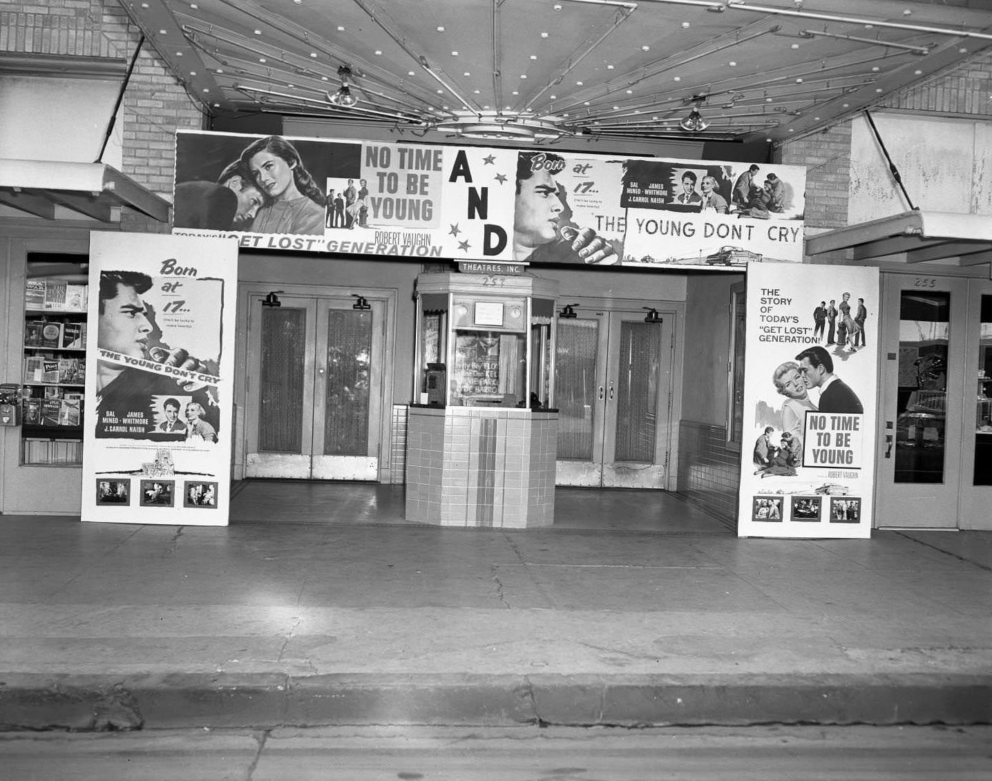 #36 The Majestic Theatre in Abilene, viewed from the street, 1950s