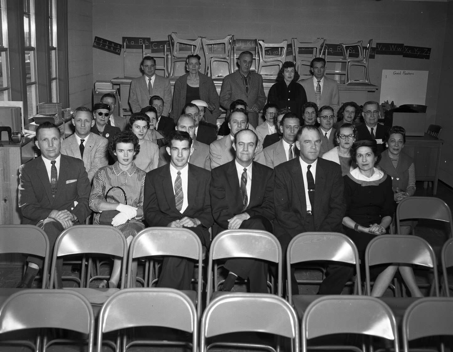 #55 A choir at the Pioneer Drive Baptist Church, 1955.
