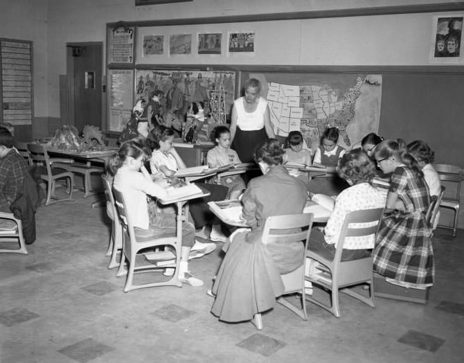 #26 Classroom at Abilene High School, 1958