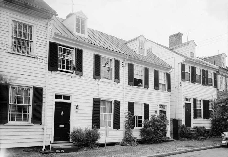 #34 221-225 South Lee Street (Houses), Alexandria, 1970s