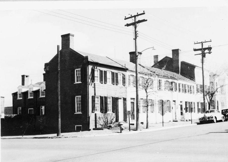 #4 Queen Street Area Survey, 319-325 Queen Street (Row Houses), Alexandria, 1970s