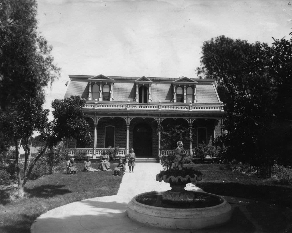#136 Sheffield residence, located at 506 North Los Angeles Street (now Anaheim Blvd.) at Sycamore Street, Anaheim, 1890