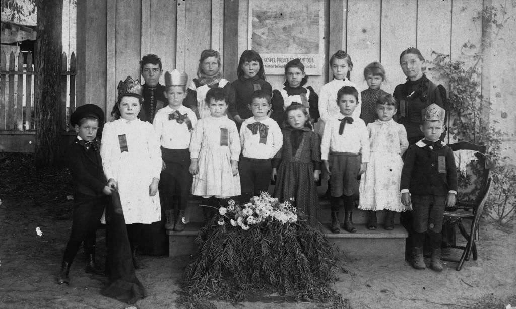 #142 Anaheim First Presbyterian Church Sunday School Class, 1893