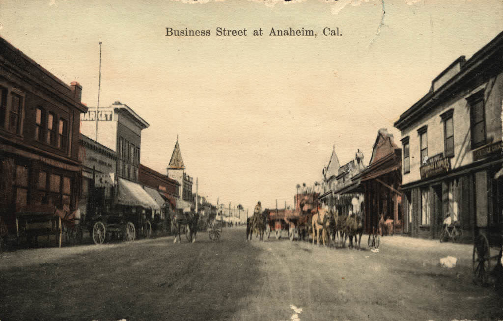 #17 Business Street at Anaheim, 1880