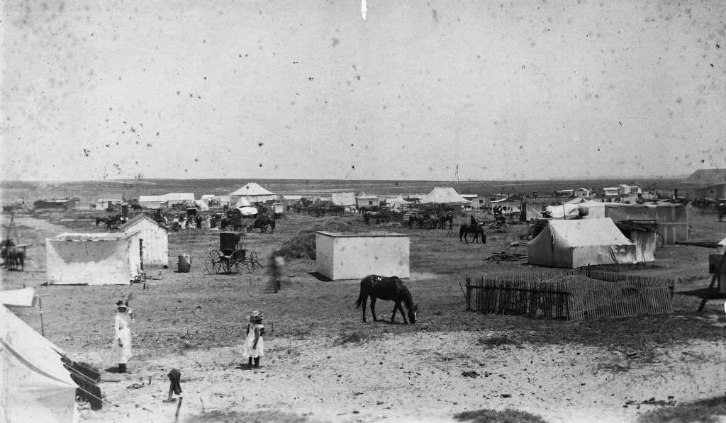 #30 “Anaheim Landing about 1888” and “Mrs. R. Seward.”Anaheim Landing, located at the NE corner of Seal Beach Blvd. and Electric Ave, 1888