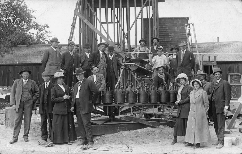 #63 Joe Barter and water drilling rig, 1889